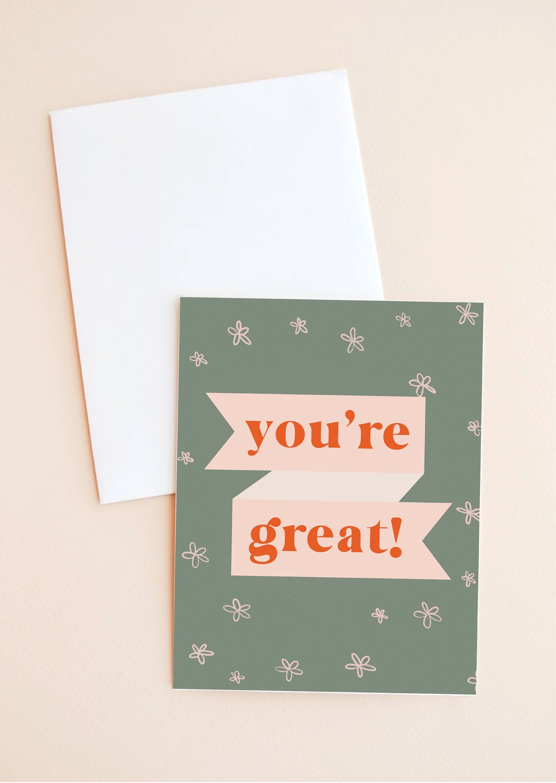 You're Great Greeting Card Etsy