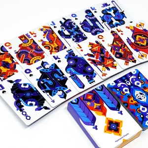 Artist Playing Cards | Deck of Cards | Hyperspace Royalty 'Light Mode' 54 Card Deck | Poker Player Gift | Card Player Gift | Art Card Deck