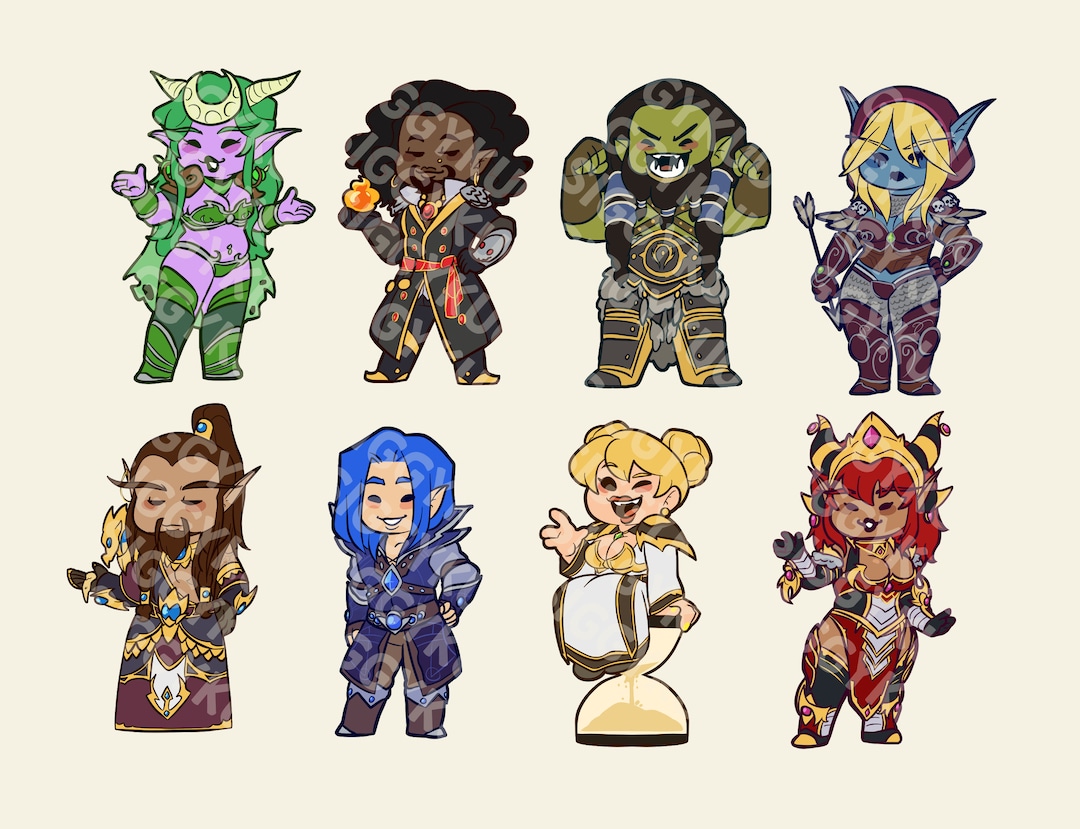 World of Warcraft Stickers Etsy