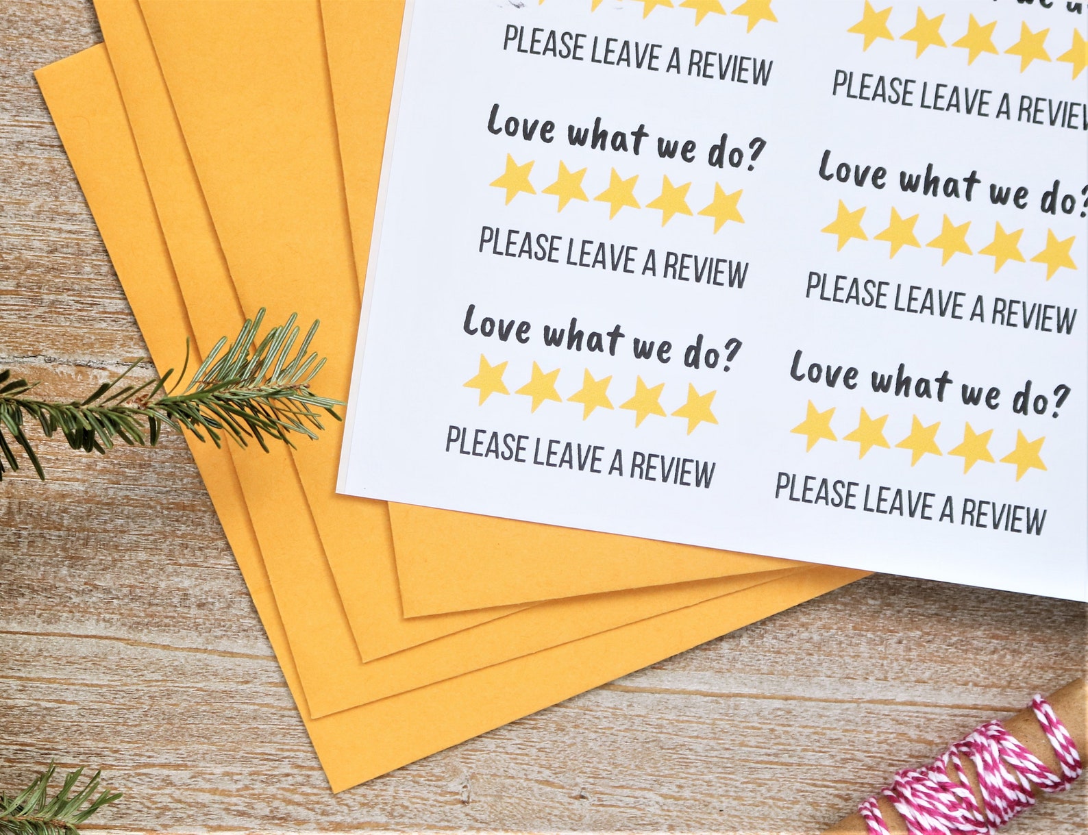 Leave Us A Review Card Template Leave Us A Review Card Template
