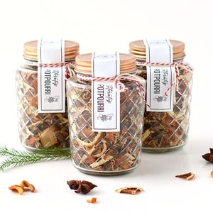 Etichette e cartellini per pot-pourri da fornello, 3 design, etichette per prodotti fatti a mano, stampabili, bustine di spezie per cottura lenta, barattoli di vetro, espositori da mercato