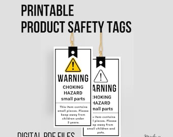 Choking Hazard Warning Stickers: Small Parts, 32 per Sheet - Etsy