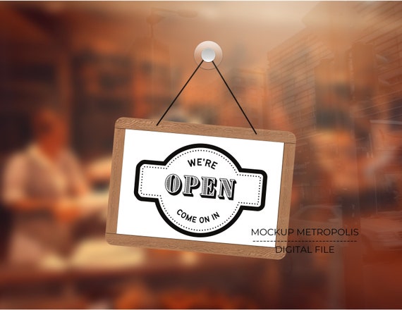 Shop Open Close Sign / Printable Store Sign Cigar Shop Lounge | Etsy