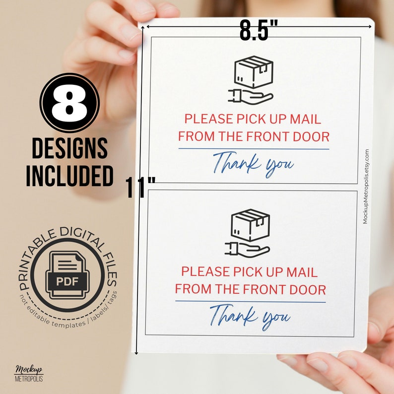 PRINTABLE Pickup Mail Signs USPS Digital Post Signs Office Etsy