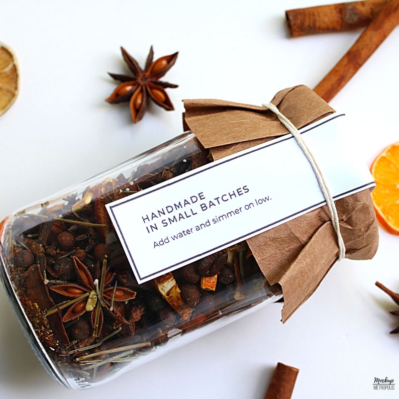 Simmering Potpourri Labels and Tags 3 Designs Handmade Etsy