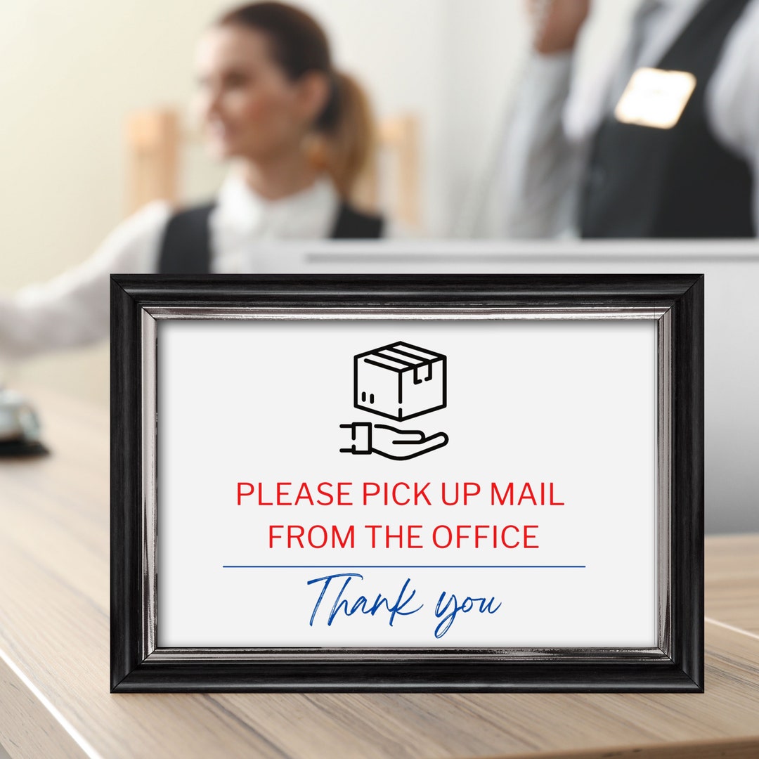 PRINTABLE Pickup Mail Signs USPS Digital Post Signs Office Etsy