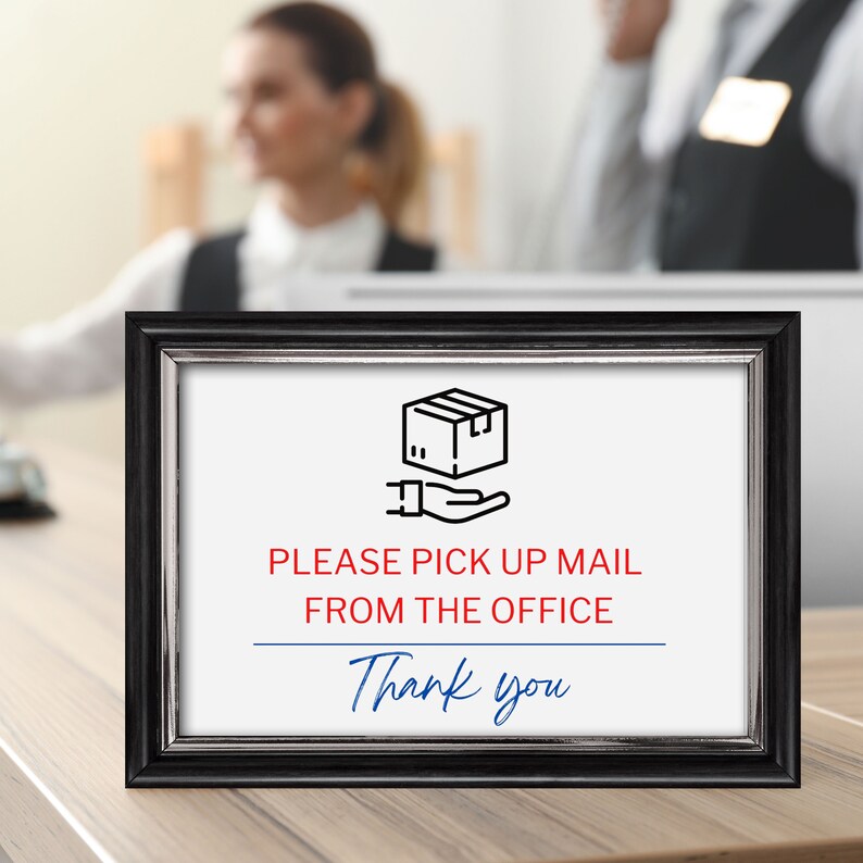 PRINTABLE Pickup Mail Signs USPS Digital Post Signs Office Etsy
