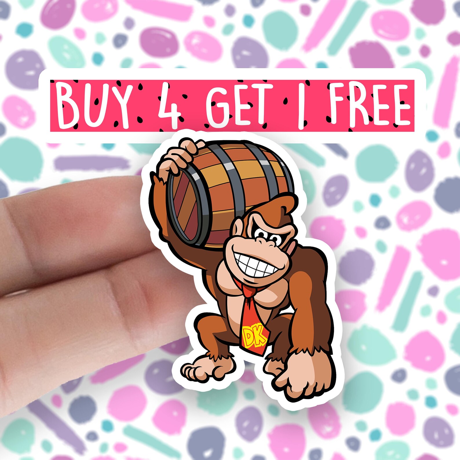 Donkey Kong Games Sticker Super Smash Bros Retro Stickers Etsy