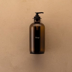 Single Wall Mounted Soap Dispenser Luxury Bottle Holder Bracket