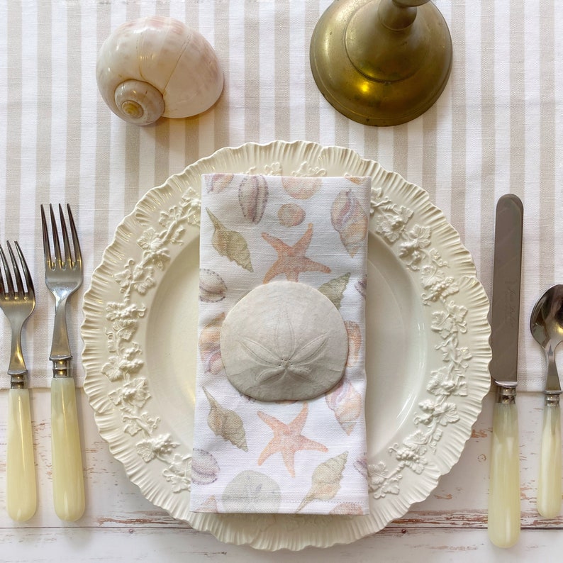 OwletteBleu Linen-Cotton Napkins