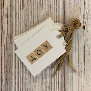 Scrabble Joy Gift Tags (pack of 5)