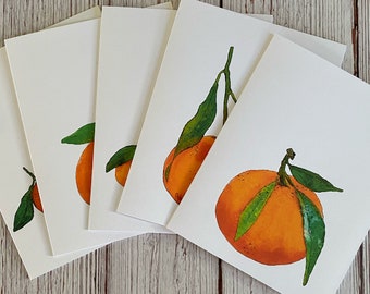 Satsuma Greeting Cards (set of 5, blank with envelope seals)