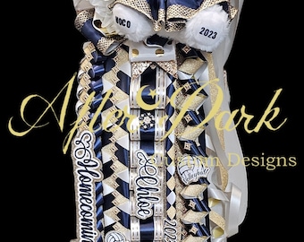 Custom Homecoming mum - Twilight Collection
