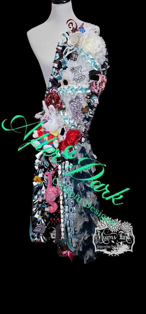 alice and wonderland homecoming dress Alice in Wonderland homecoming mum