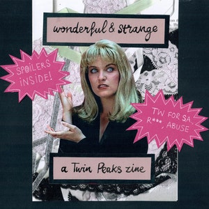 CÓPIA DIGITAL Twin Peaks Zine - Maravilhoso e Estranho - colagem feita à mão Laura Palmer Agente Cooper David Lynch revista fanzine