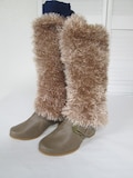 Hand Crochet Faux Fur Boot Huggers