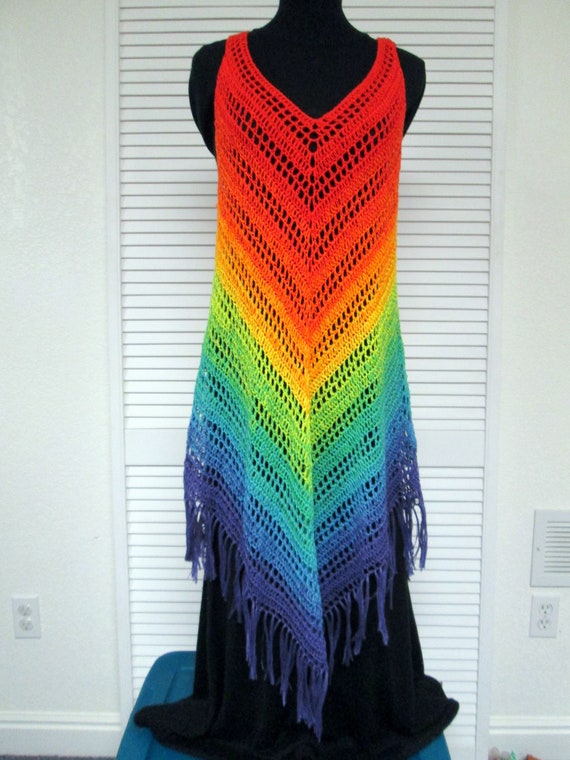 Rainbow cover up dress discount