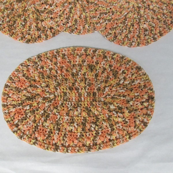 Crochet Placemats - Small Sized for Small Table Set of 4