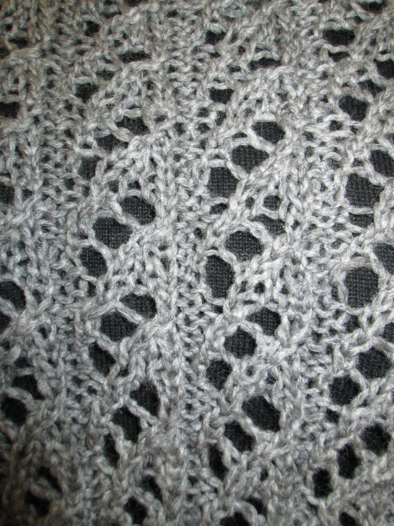 Soft Wool Knit Poncho with Faux Button Collar