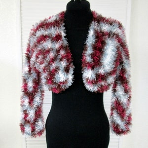Colorful Faux Fur Eyelash Bolero Shrug Jacket