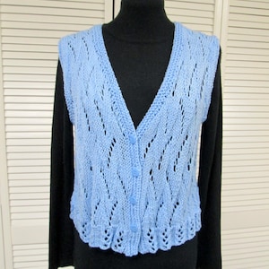 Handknit Lace Vest