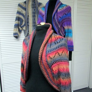 Soft Wool Knit Lace Bolero Shrug Jacket