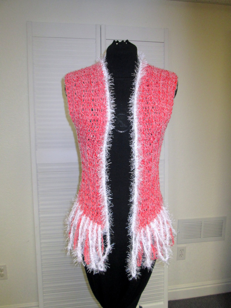 Faux Fur Fringed Fuzzy VestWhite
