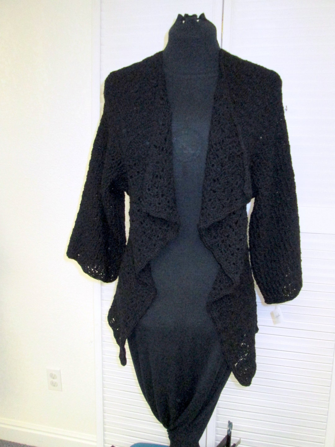 Crochet Drapey Cardigan Jacket - Etsy