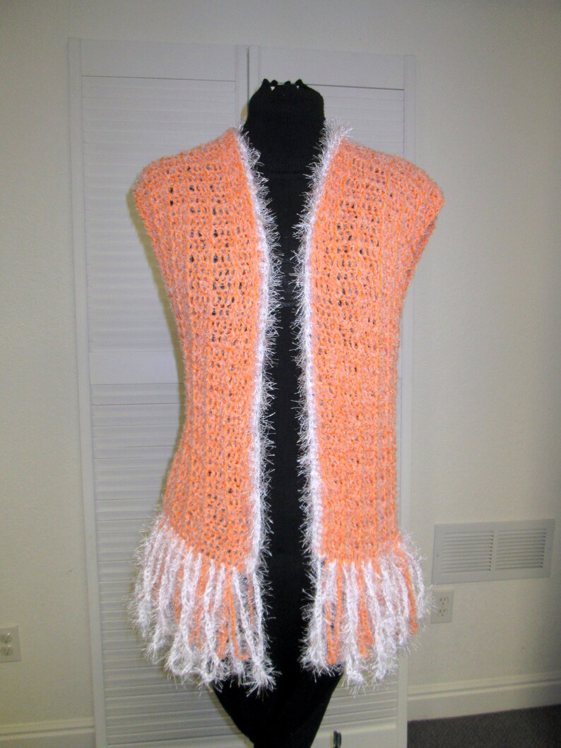 Faux Fur Fringed Fuzzy VestWhite