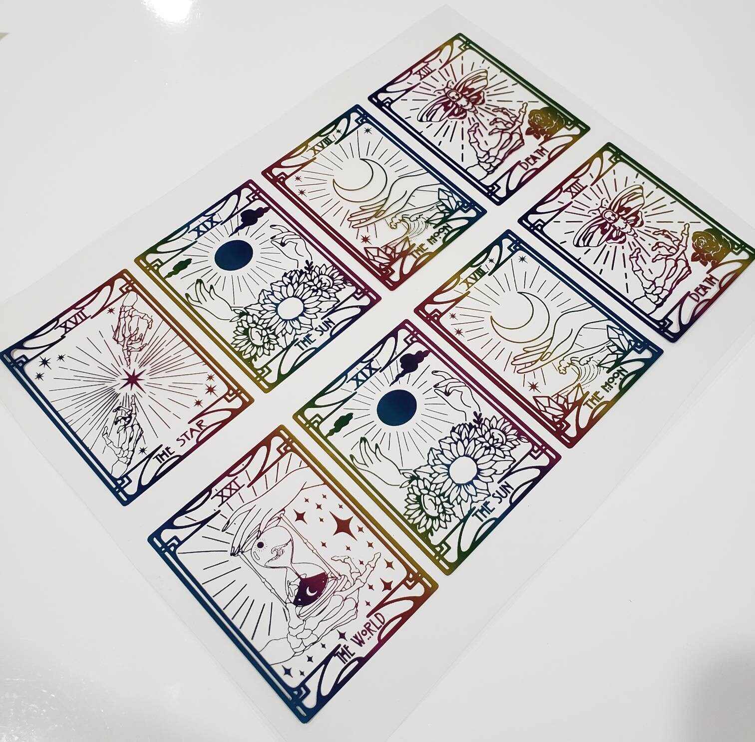Tarot Cards Resin Foil Insert Tarot Inserts Resin Foil Etsy