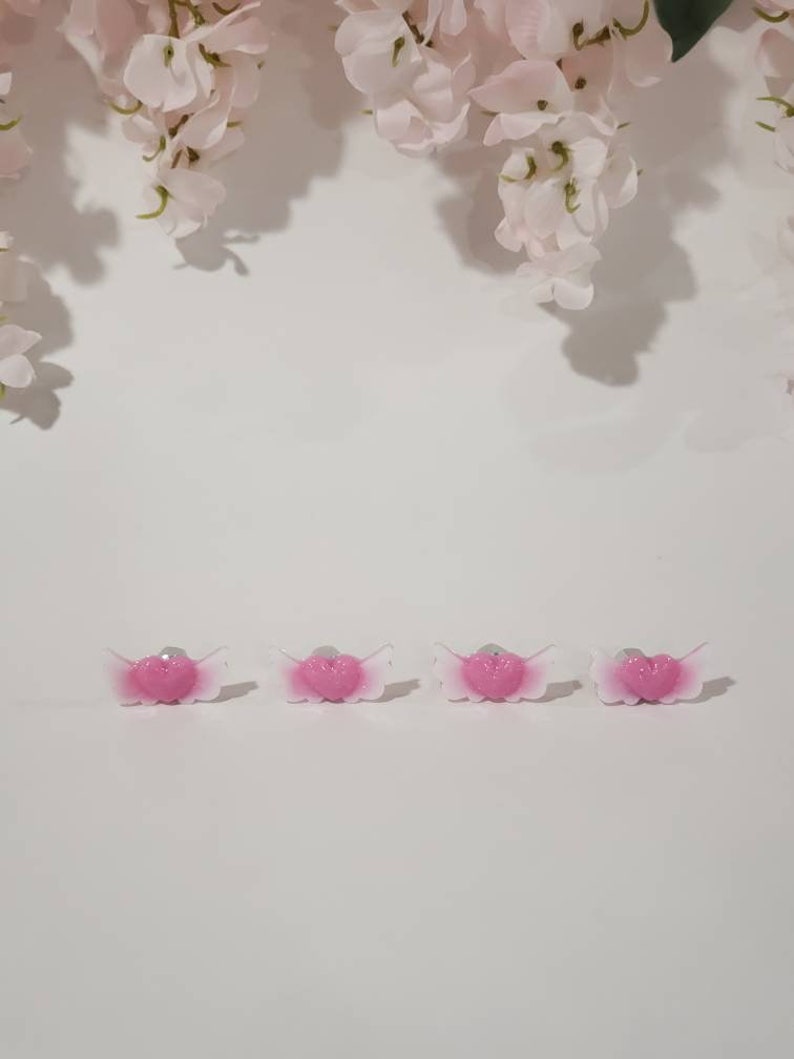 Pink Heart Valve Stem Caps Pink Valve Stem Caps Kawaii Car Etsy