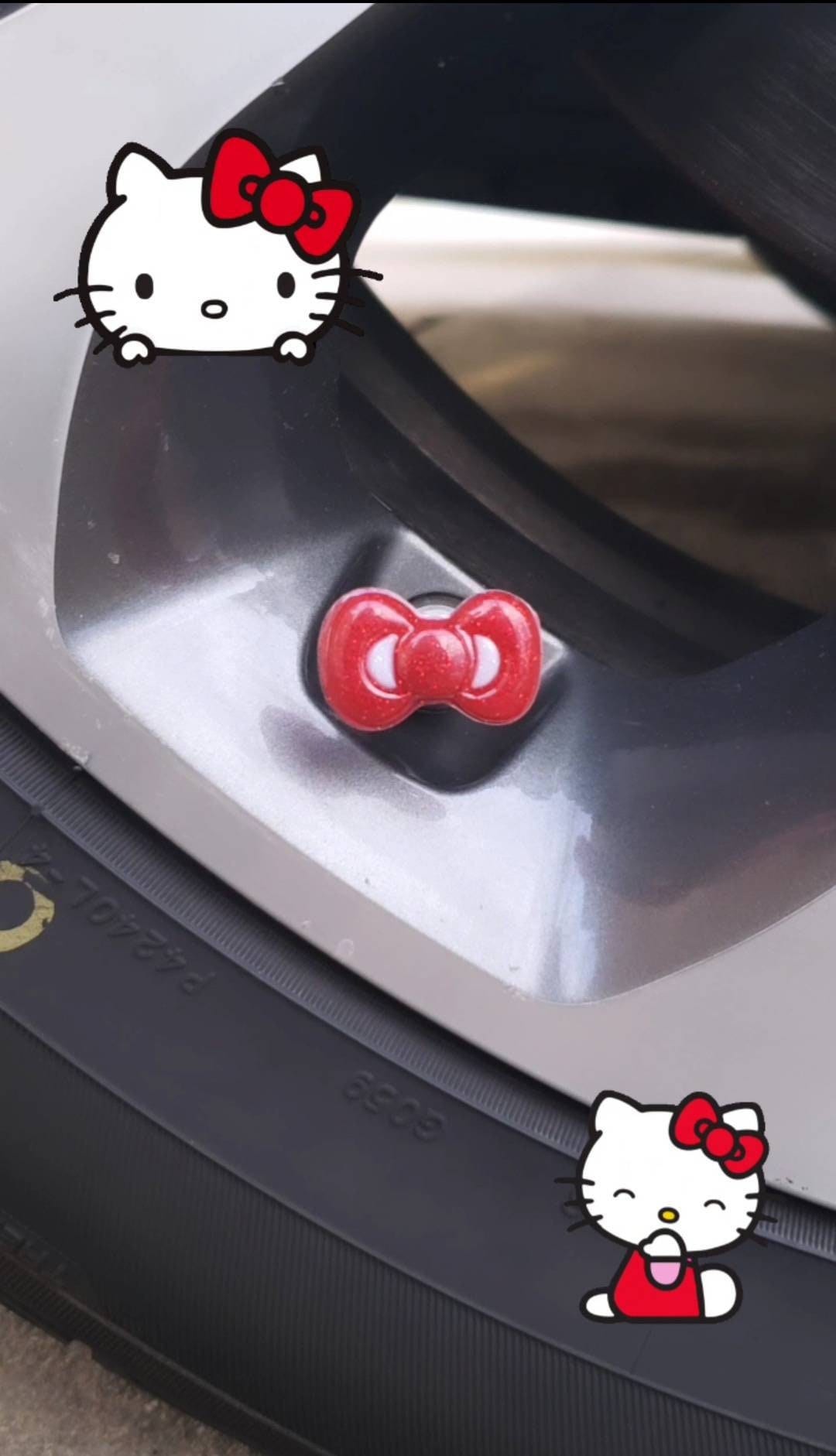 Red hello kitty car accessories