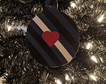 Handmade Custom Leather Ornaments - Tree Decorations - Leather Pride Flag- Pup Pride Flag - Stocking Stuffer