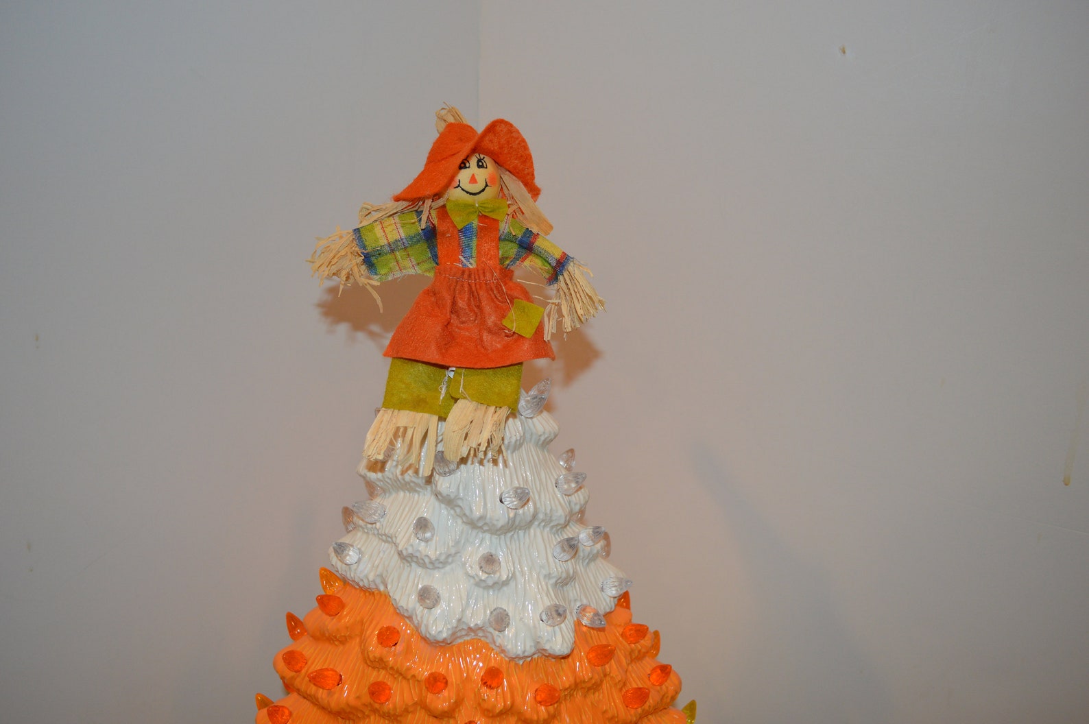 Ceramic Christmas Tree: Candy Corn Tree | Etsy