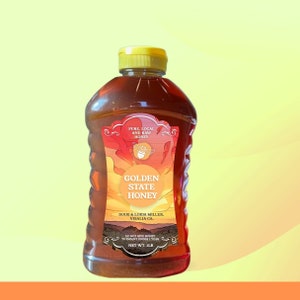 All Natural Golden State Honey - Orange Blossom Honey - Raw - Grade A Honey