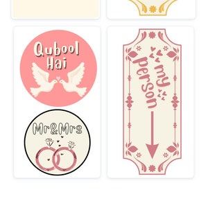 CUSTOMISABLE NIKKAH PROPS: digital download
