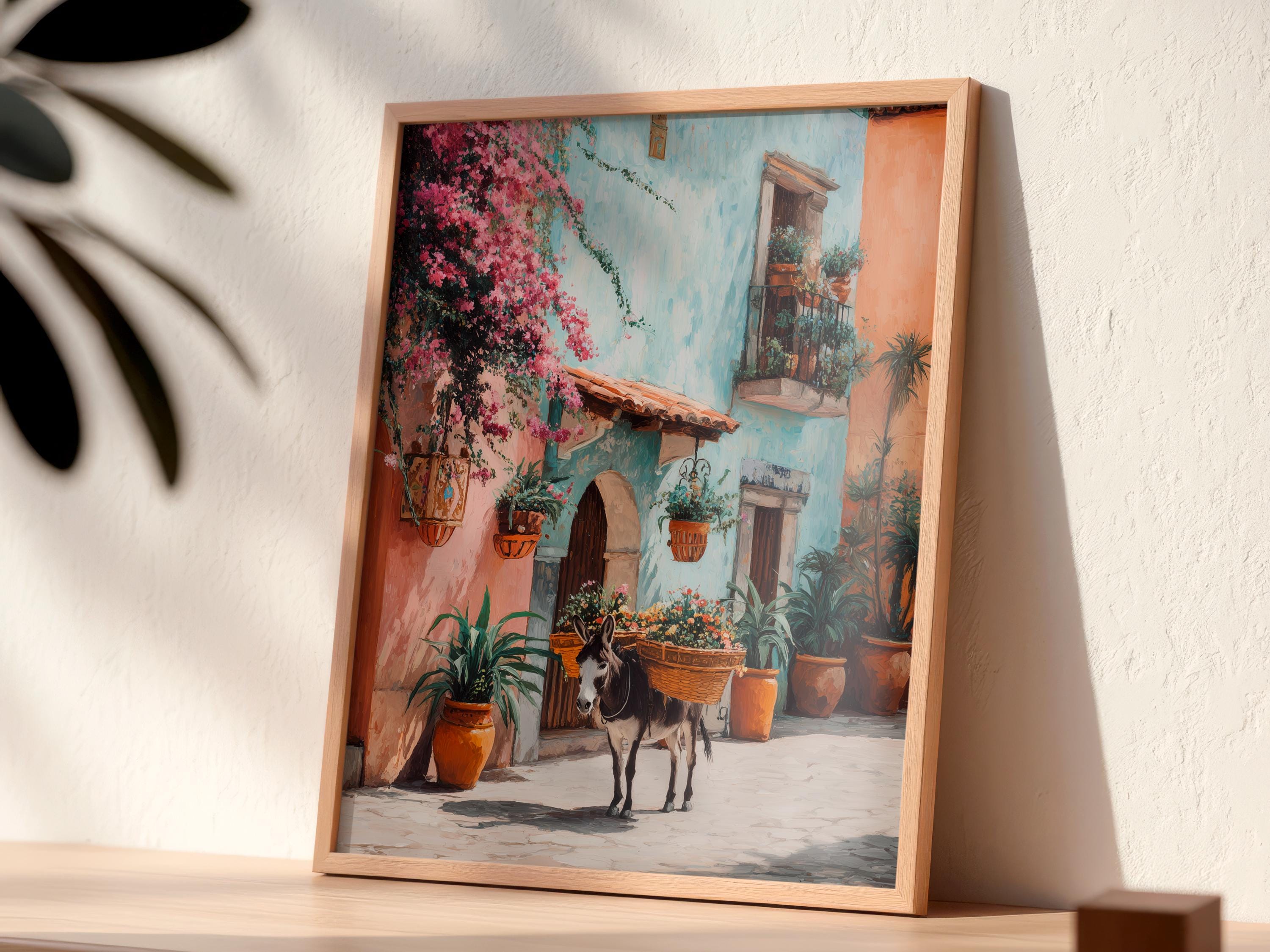Mexico Wall Art, Mexican Art, Latina Art, Mexican Donkey Wall Art ...