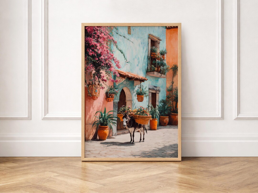 Mexico Wall Art, Mexican Art, Latina Art, Mexican Donkey Wall Art ...