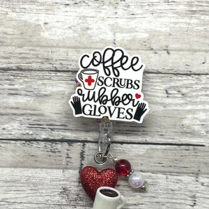 Medical staff name badge holder