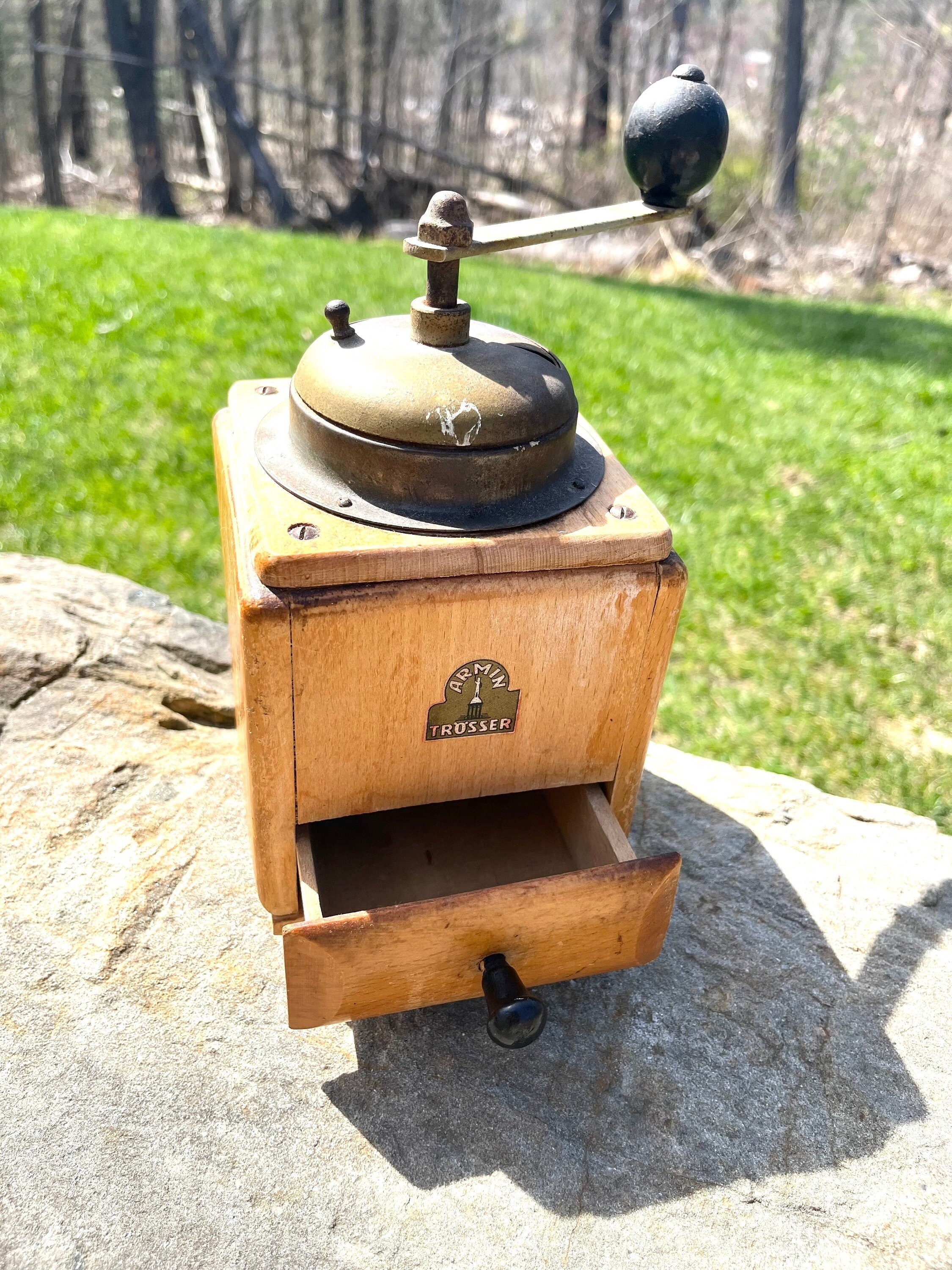 Antique Coffee Maker in Tin, 30s, Italian, Farm Kitchen Décor, Rustic  Cuisine, Ancient Farm, Handmade, 