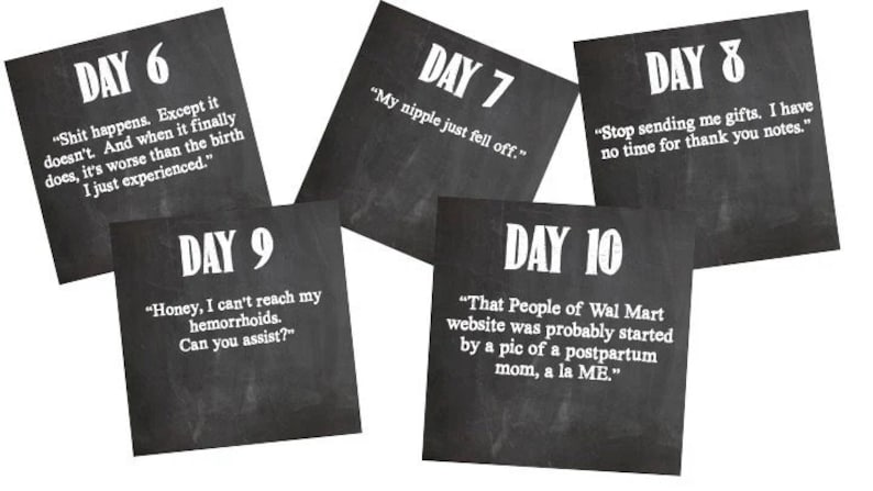 Funny Postpartum Journal: New Mom Gift, 30-Day Prompts image 7