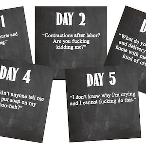 Funny Postpartum Journal: New Mom Gift, 30-Day Prompts image 8