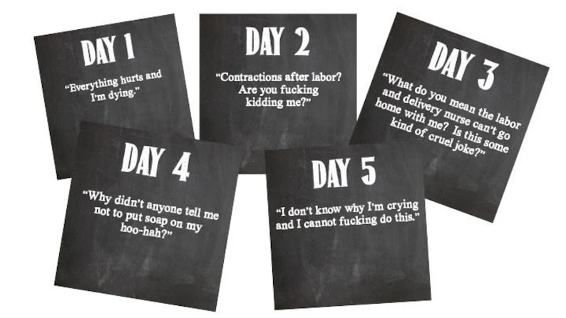 Funny Postpartum Journal: New Mom Gift, 30-Day Prompts image 8