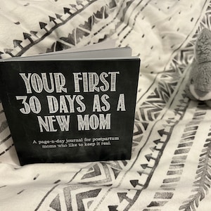 Funny Postpartum Journal: New Mom Gift, 30-Day Prompts image 3