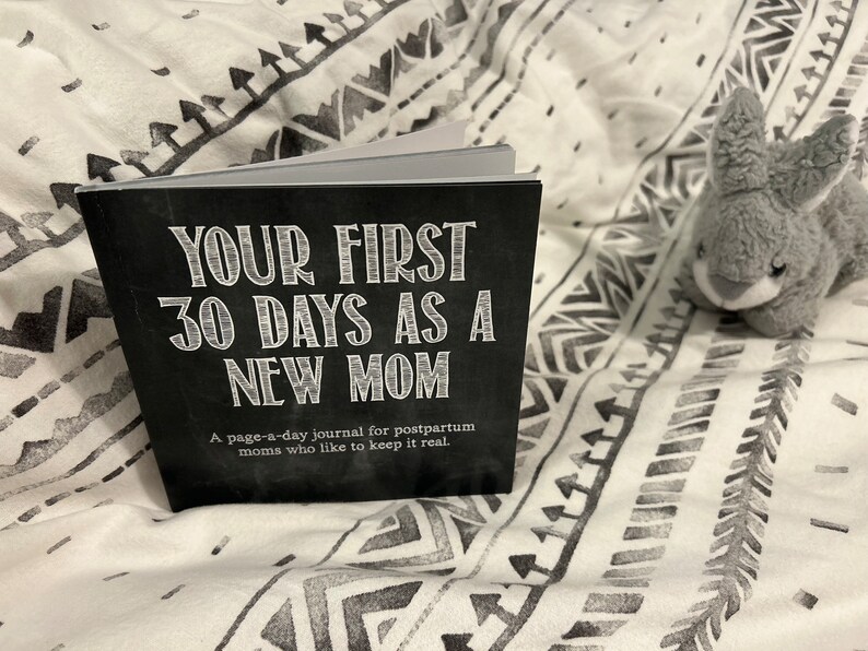 Funny Postpartum Journal: New Mom Gift, 30-Day Prompts image 3