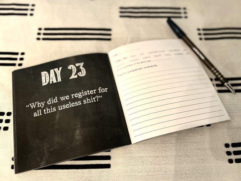 Funny Postpartum Journal: New Mom Gift, 30-Day Prompts image 2