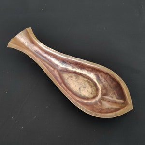 Antieke zeldzame koperen lepel | Religieuze Heilige Pooja Lepel | Antieke traditionele koperwerk collectible | Vintage koperen pollepel | Thuis decoratief