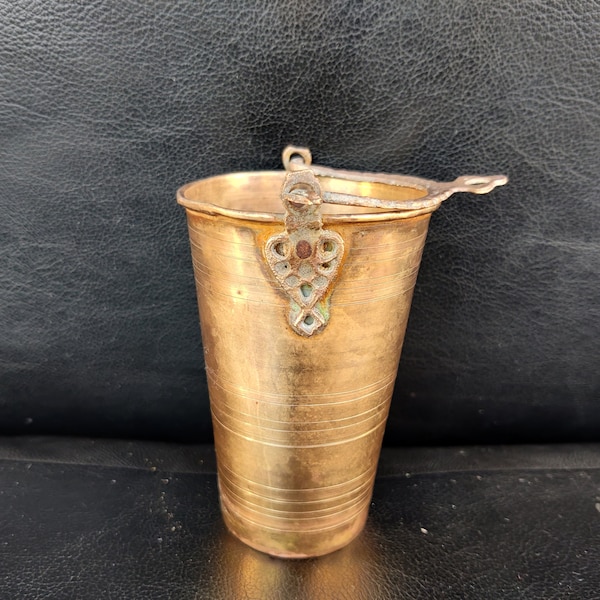 Antique Brass Bucket Etsy