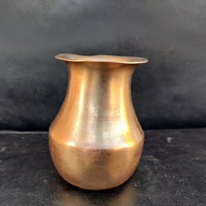 Antique Brass Water Pot/Solid Lota/Kitchenware Utensil/Holy Brass Pot/Vintage Water Pot/Antique Brass Kitchenware Collectible