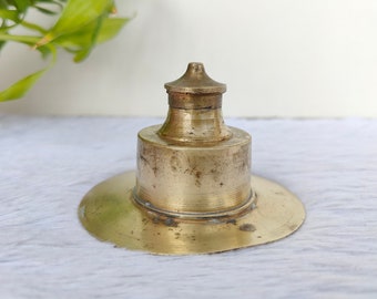 ヴィンテージカットガラスインク壺 - Etsy 日本